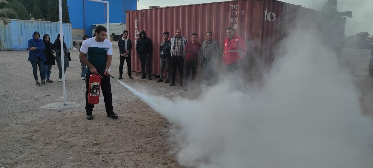 Organization of a firefighting training workshop for technical and professional trainees